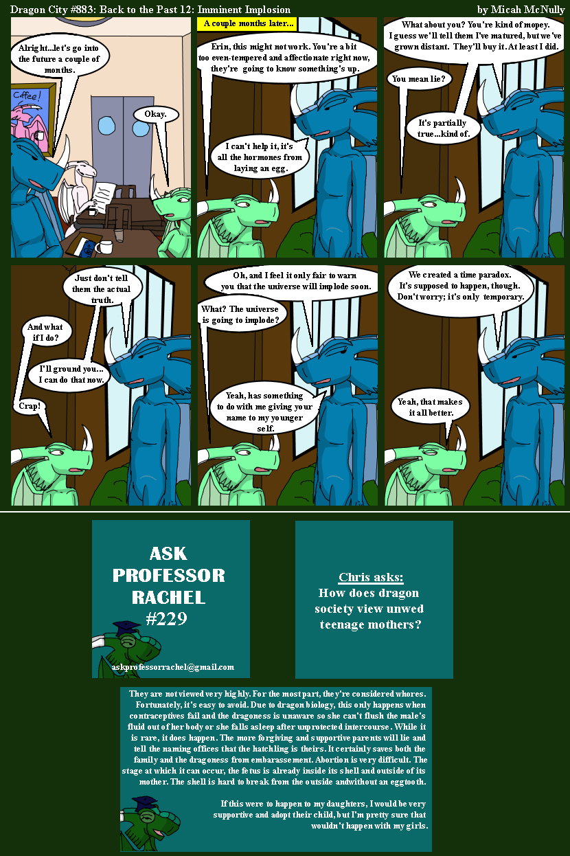 883. Back to the Past 12: Imminent Implosion (With Ask Professor Rachel 229)