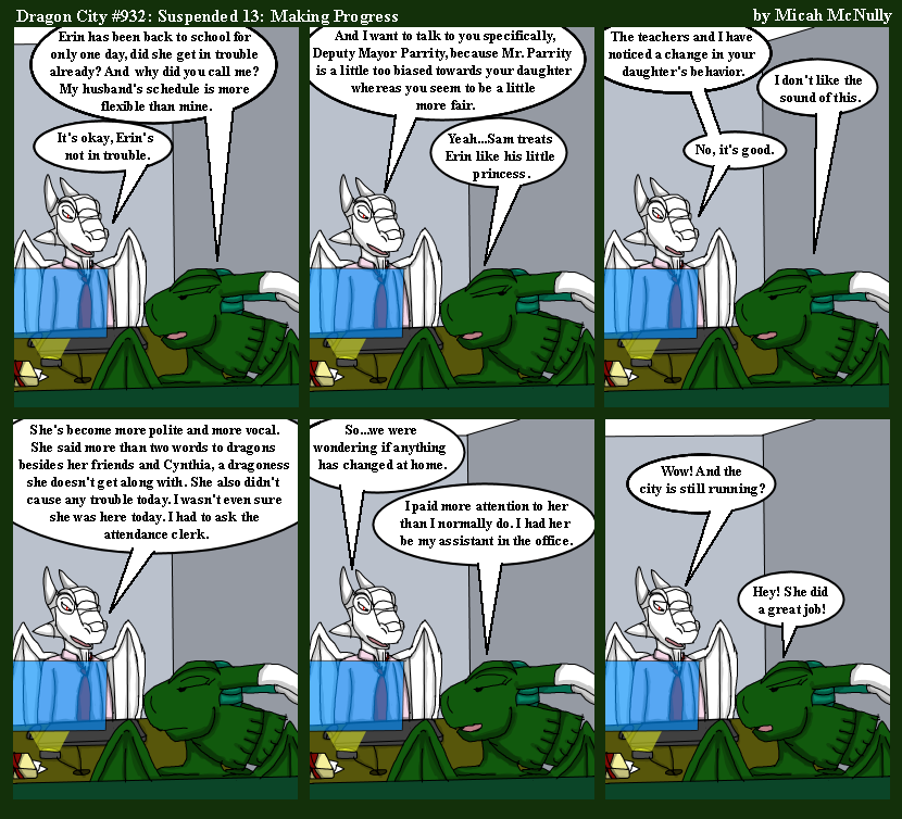 932. Suspended 13: Making Progress