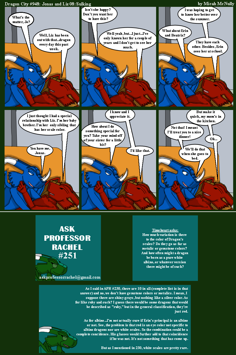 948. Jonas and Liz 08: Sulking (With Ask Professor Rachel 251)