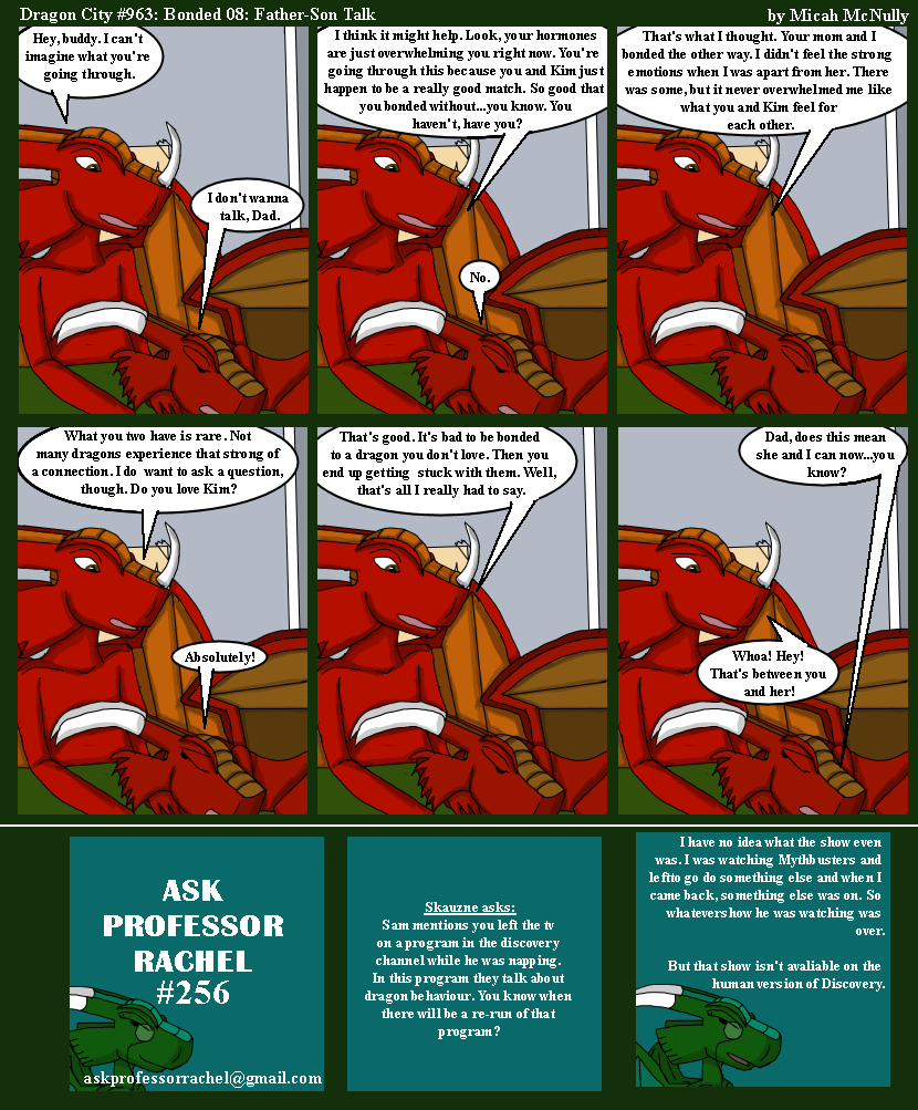 963. Bonded 08: Father-Son Talk (With Ask Professor Rachel #256)
