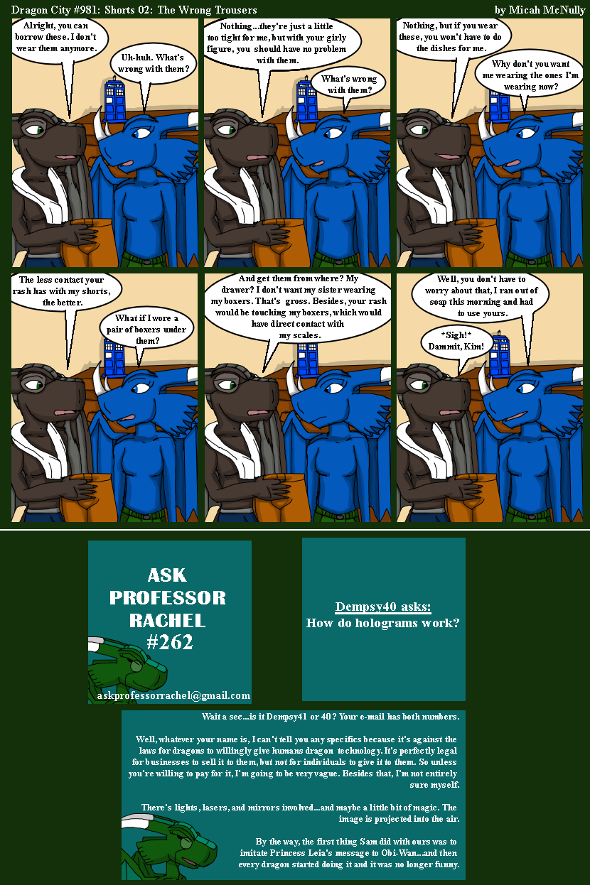 981. Shorts 02: The Wrong Trousers (With Ask Professor Rachel 262)