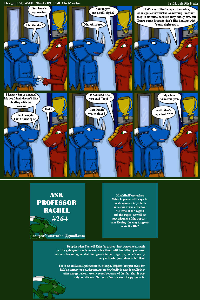 988. Shorts 09: Call Me Maybe (With Ask Professor Rachel 264)