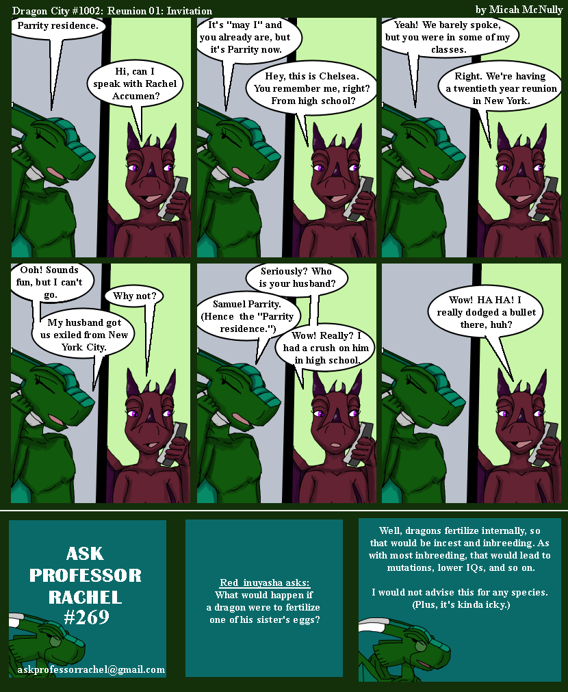 1002. Reunion 01: Invitation (With Ask Professor Rachel #269)