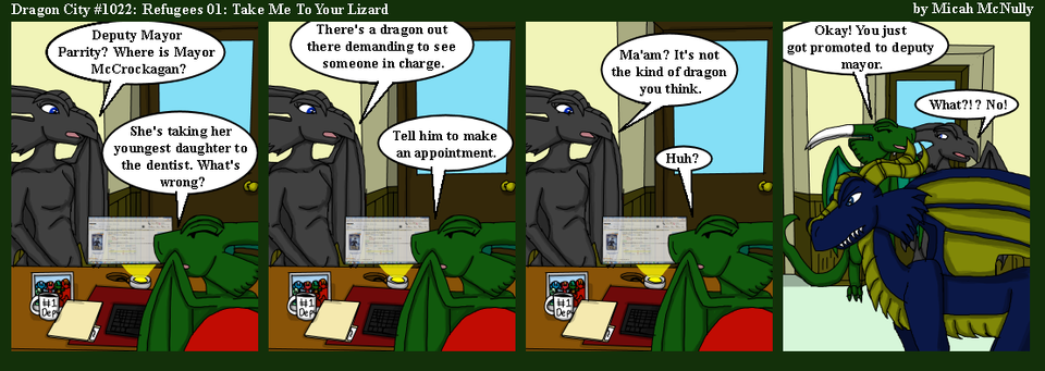 1022. Refugees 01: Take Me To Your Lizard