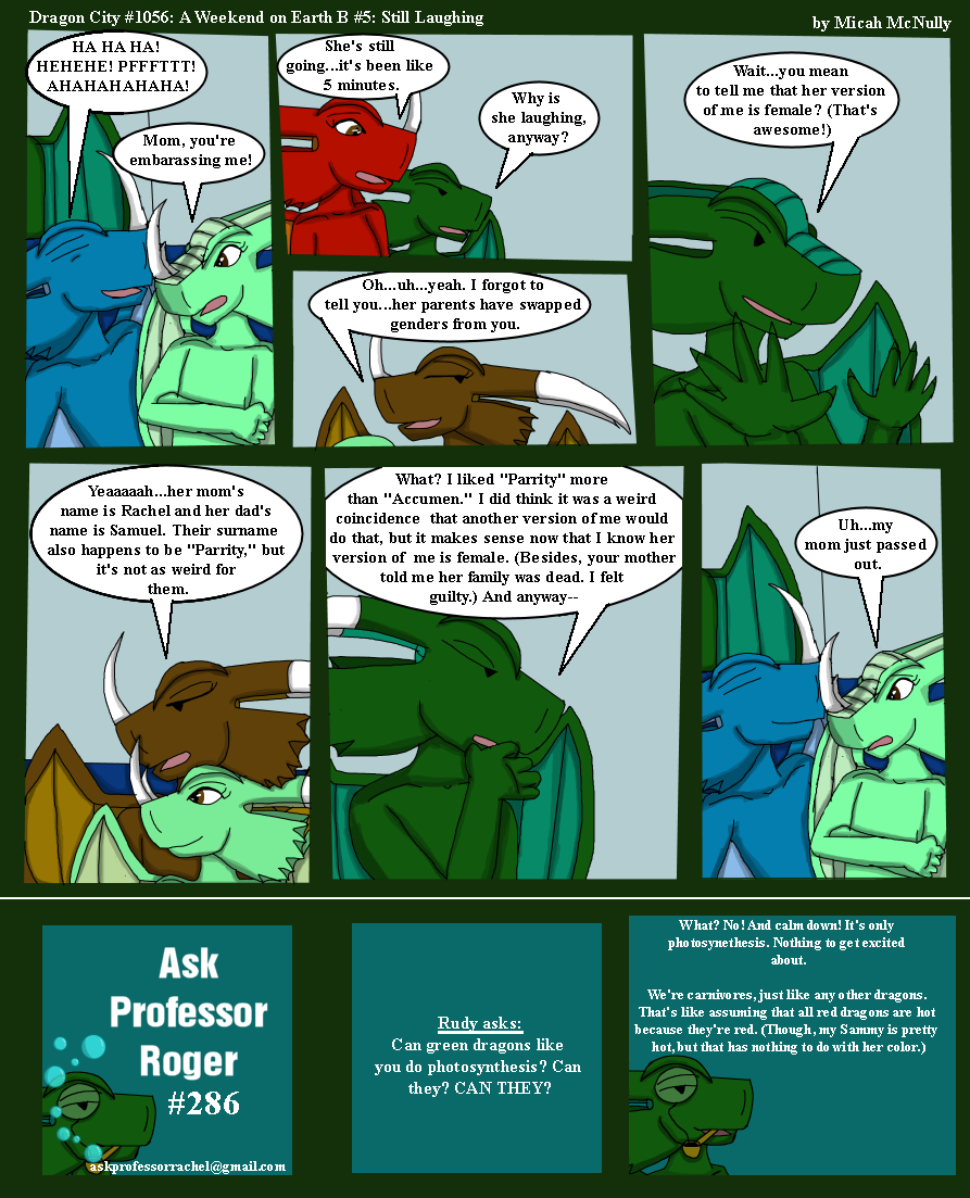 1056. A Weekend on Earth B #5: Still Laughing (With Ask Professor Rachel #286)