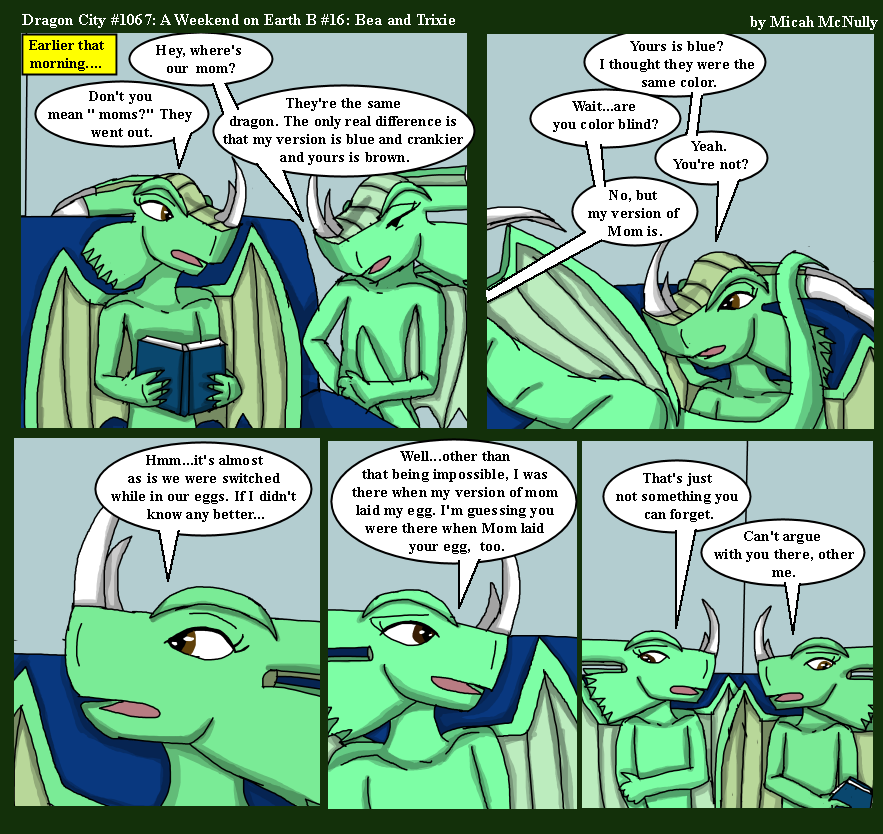 1067. A Weekend on Earth B #16: Bea and Trixie