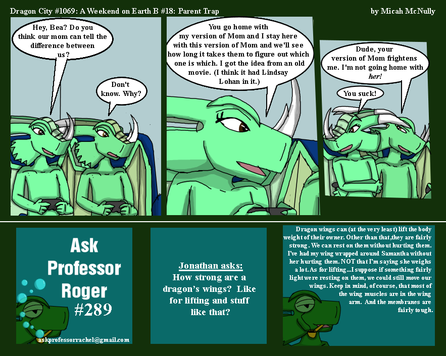 1069. A Weekend on Earth B #18: Parent Trap (With Ask Professor Rachel #289)