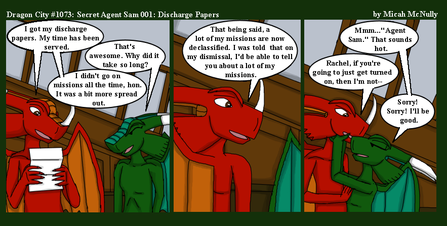 1073. Secret Agent Sam 001: Discharge Papers