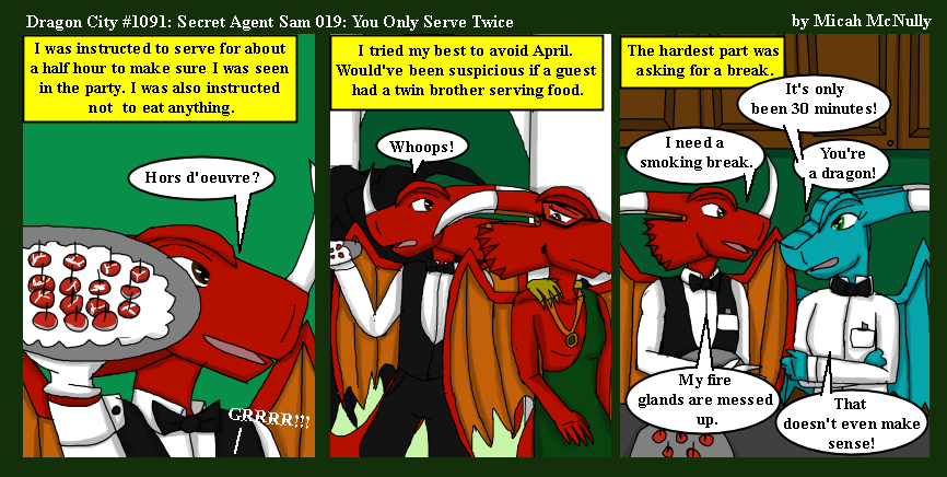 1091. Secret Agent Sam 019: You Only Serve Twice