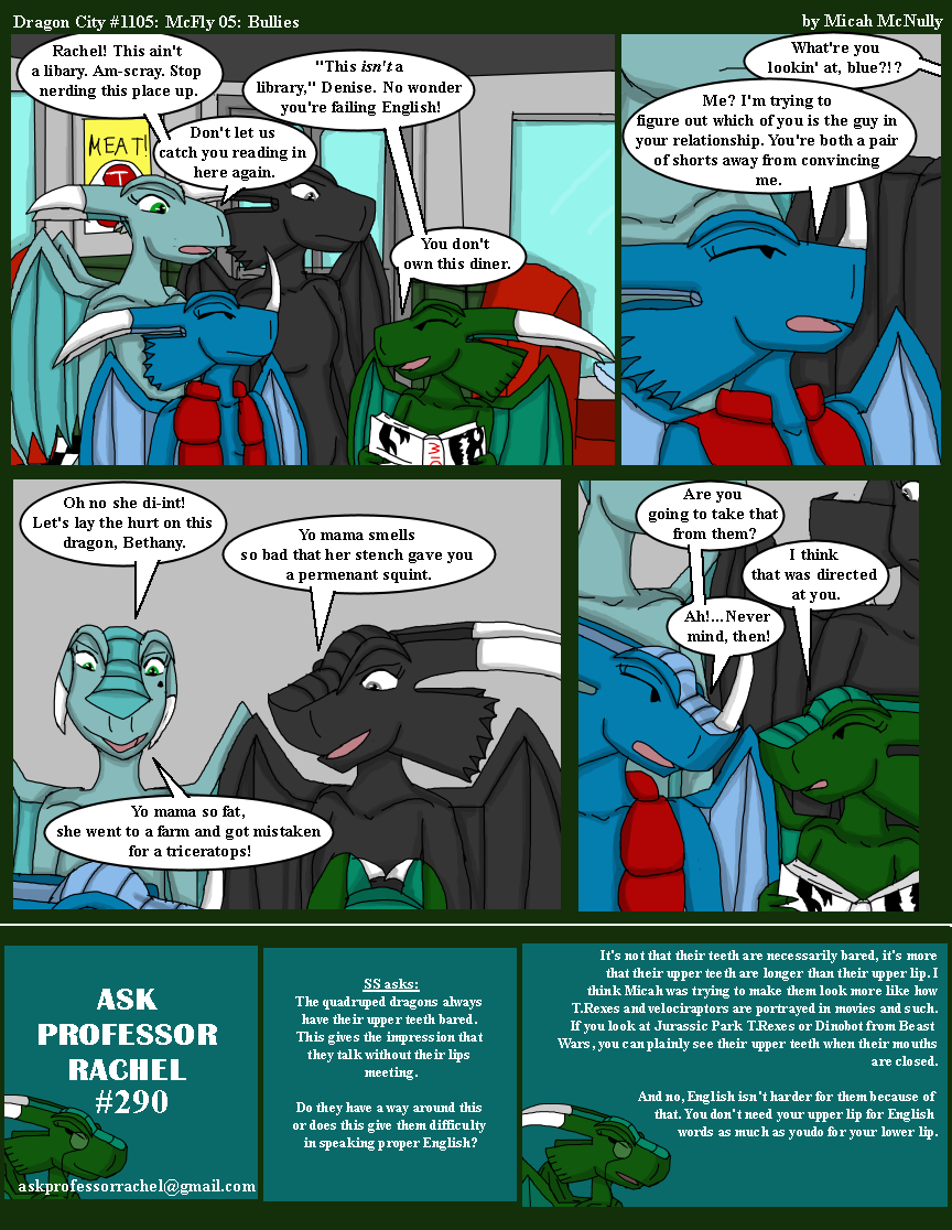 1105. McFly 05: Bullies (With Ask Professor Rachel #290)