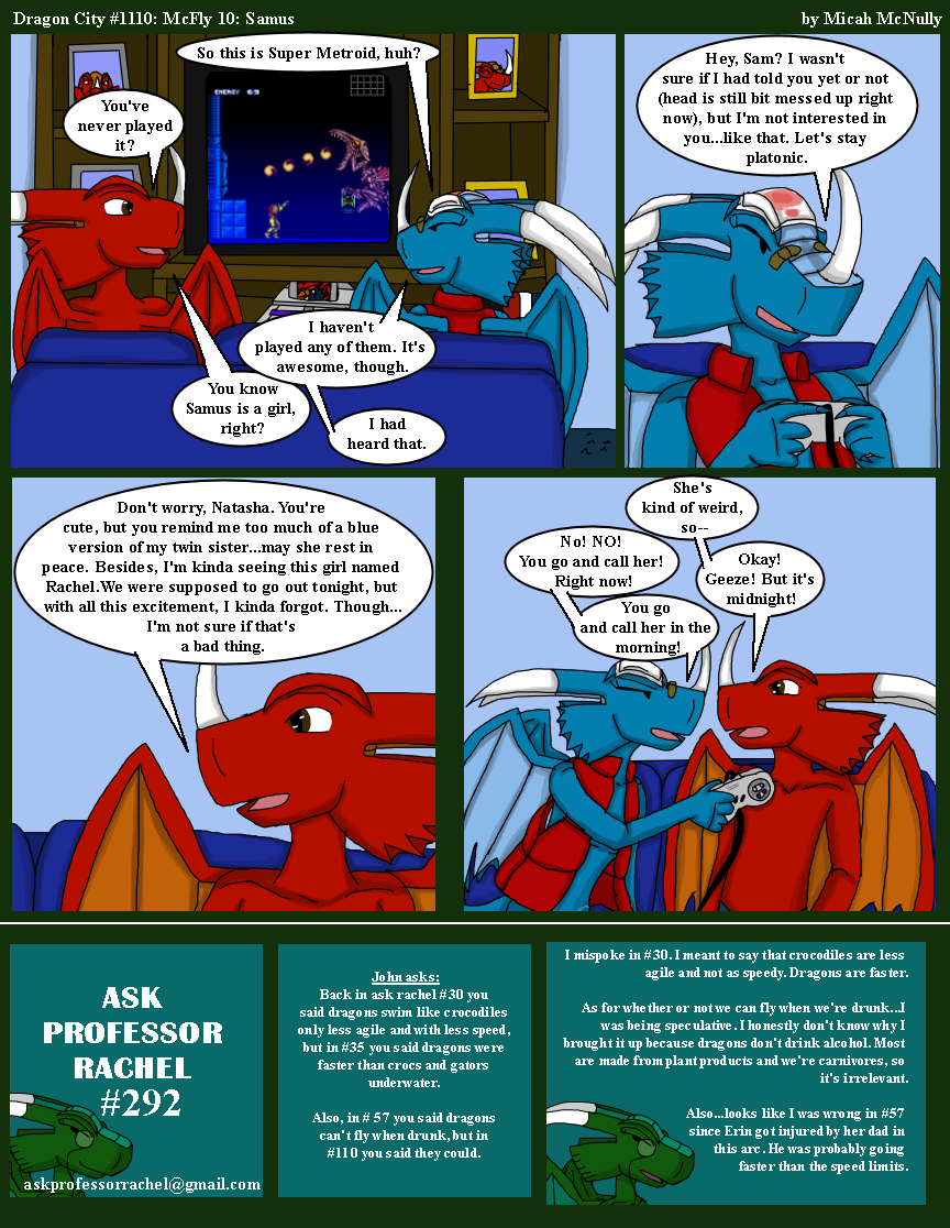 1110. McFly 10: Samus (With Ask Professor Rachel 292)