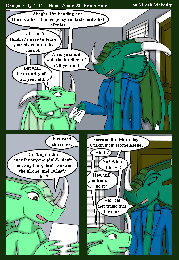 1141. Home Alone 02: Erin's Rules