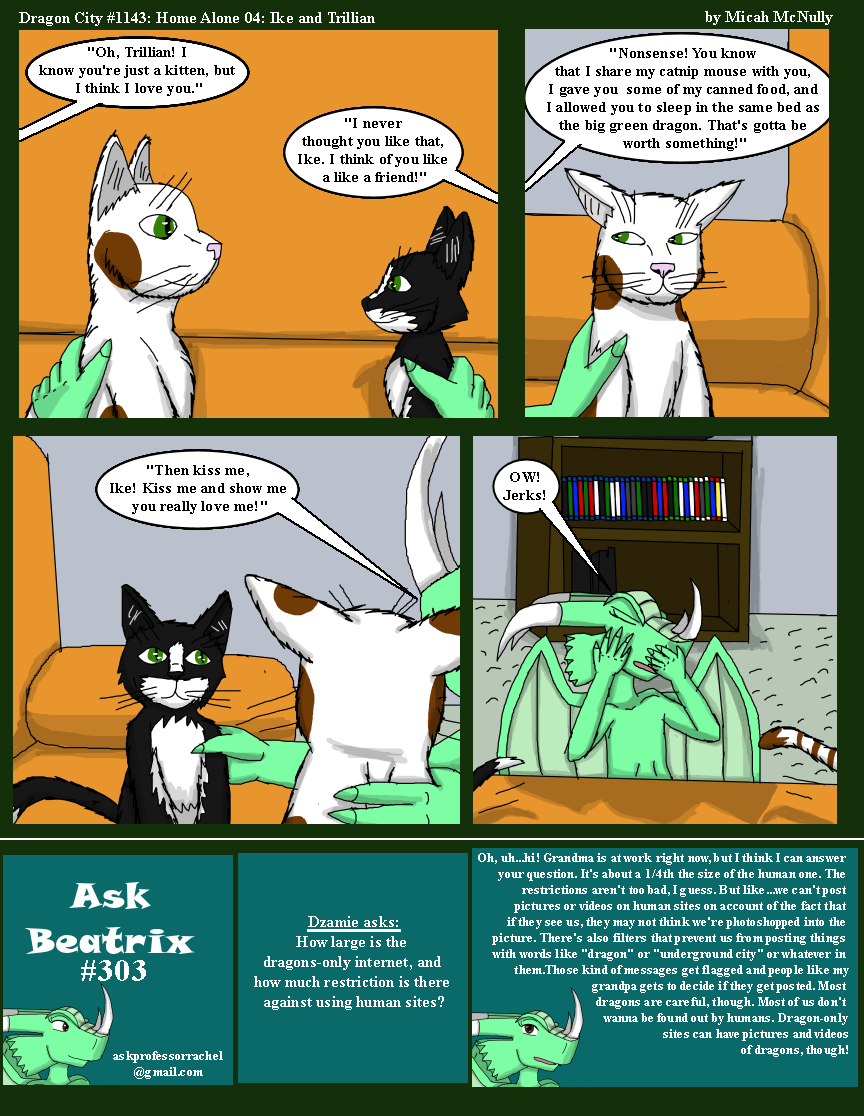 1143. Home Alone 04: Ike and Trillian (With Ask Professor Rachel #303)