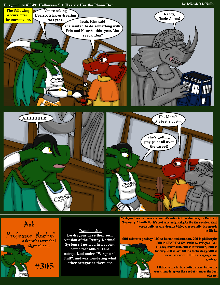 1149. Halloween '13: Beatrix Has the Phone Box (With Ask Professor Rachel #305)