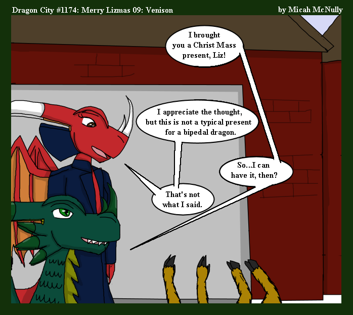 1174. Merry Lizmas 09: Venison