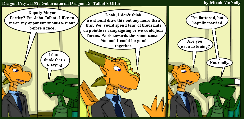 1192. Gubernatorial Dragon 15: Talbot's Offer
