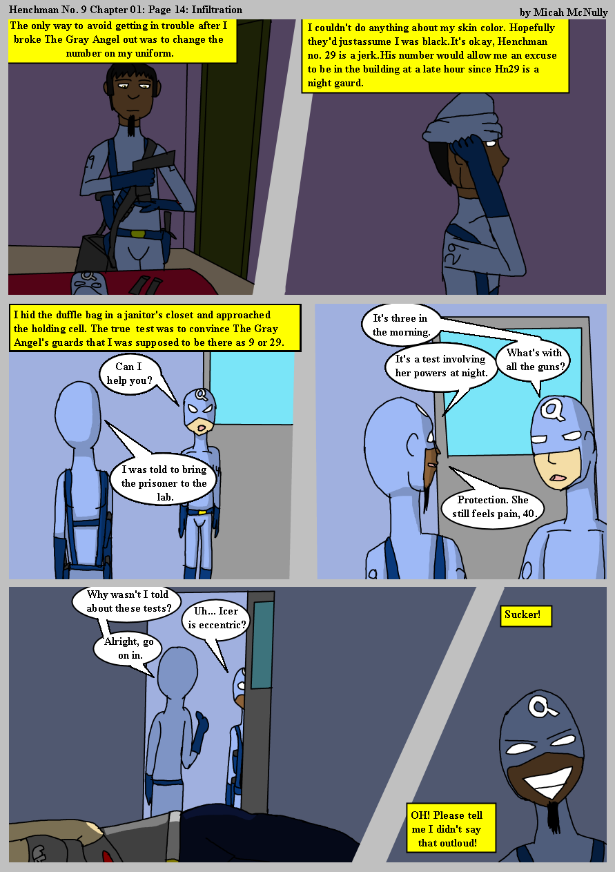 Chapter One: Page 14: Infiltration