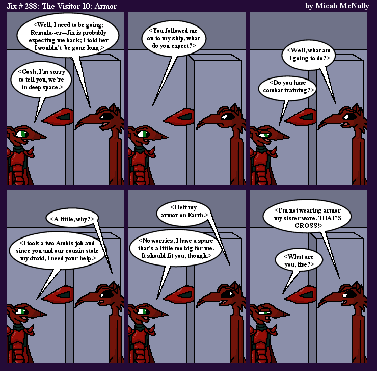 288. The Visitor 10: Armor
