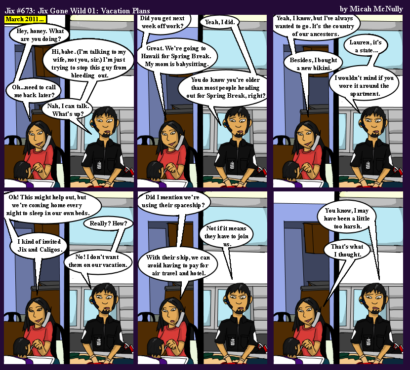 673. Jix Gone Wild 01: Vacation Plans
