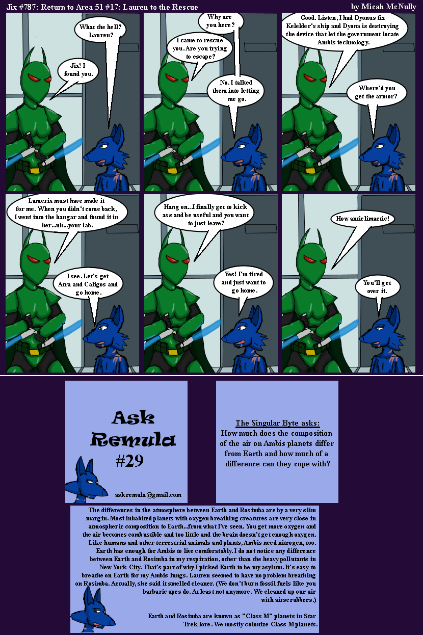 787. Return to Area 51 #17: Lauren to the Rescue (With Ask Remula #29)