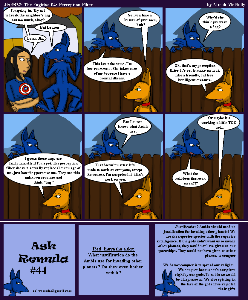 832. The Fugitive 04: Perception Filter (With Ask Remula 44)