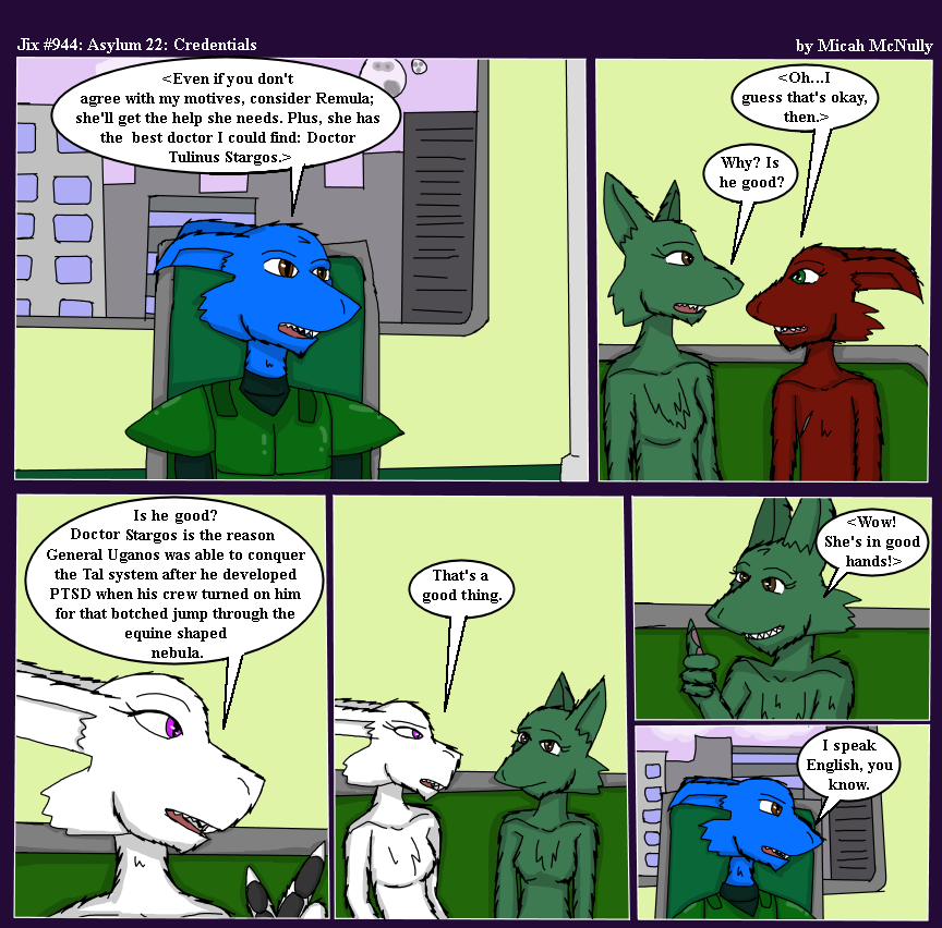 944. Asylum 22: Credentials