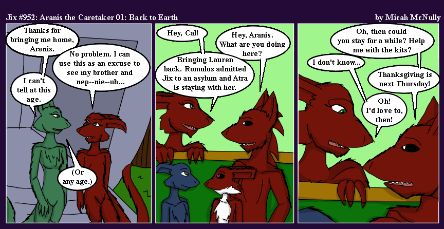 952. Aranis the Caretaker 01: Back to Earth