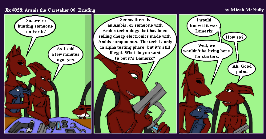 958. Aranis the Caretaker 06: Briefing
