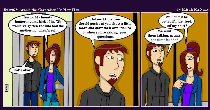 962. Aranis the Caretaker 10: New Plan