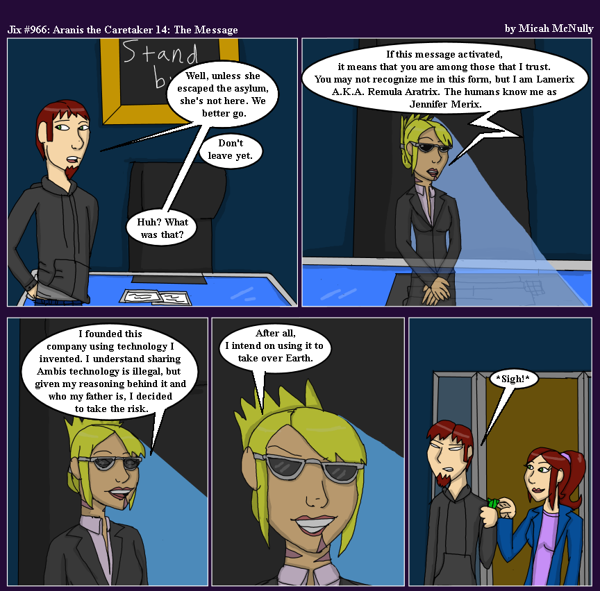 966. Aranis the Caretaker 14: The Message