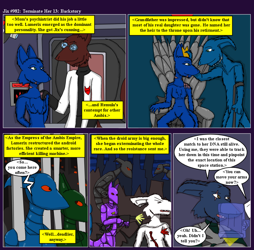 982. Terminate Her 13: Backstory