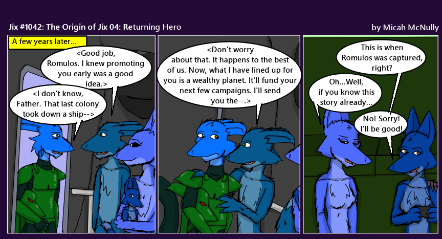 1042. The Origin of Jix 04: Returning Hero