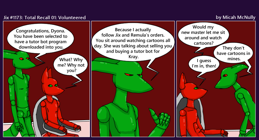 1173. Total Recall 01: Volunteered