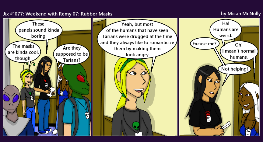 1077. Weekend with Remy 07: Rubber Masks