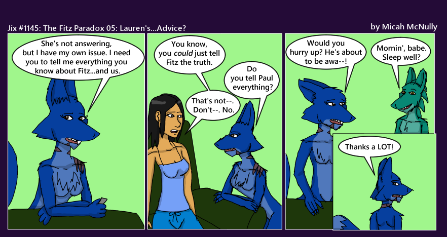 1145. The Fitz Paradox 05: Lauren's...Advice?