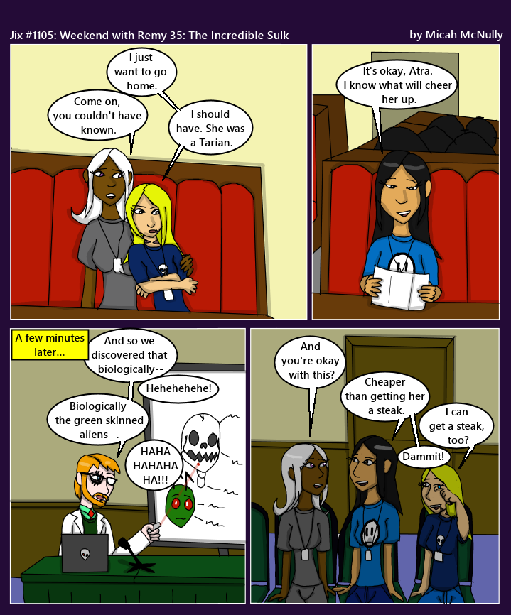 1105. Weekend with Remy 35: The Incredible Sulk