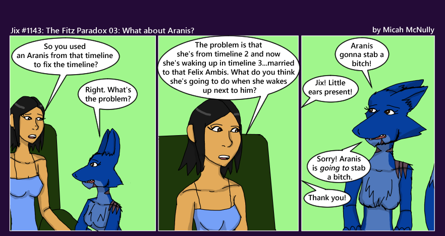 1143. The Fitz Paradox 03: What about Aranis?