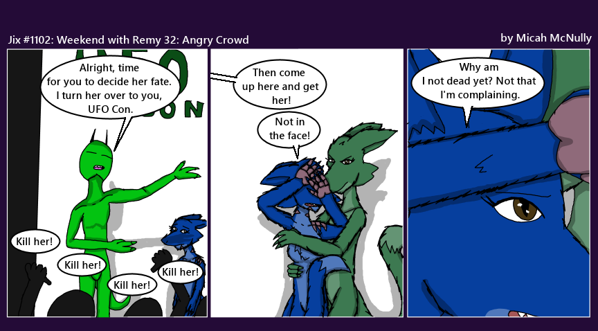 1102: Weekend with Remy 32: Angry Crowd