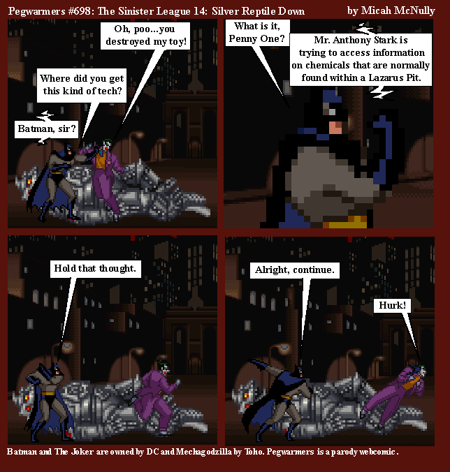 698. The Sinister League 14: Silver Reptile Down
