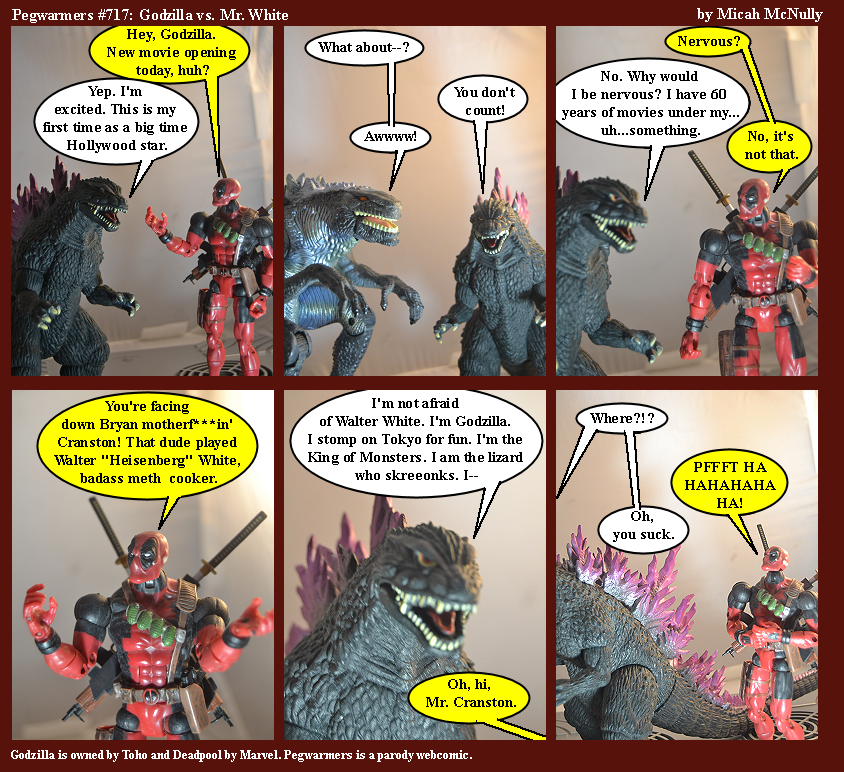 717. Godzilla vs. Mr. White