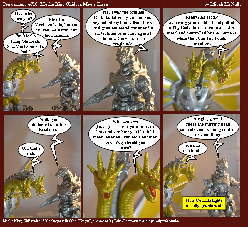 718. Mecha King Ghidorah Meets Kiryu