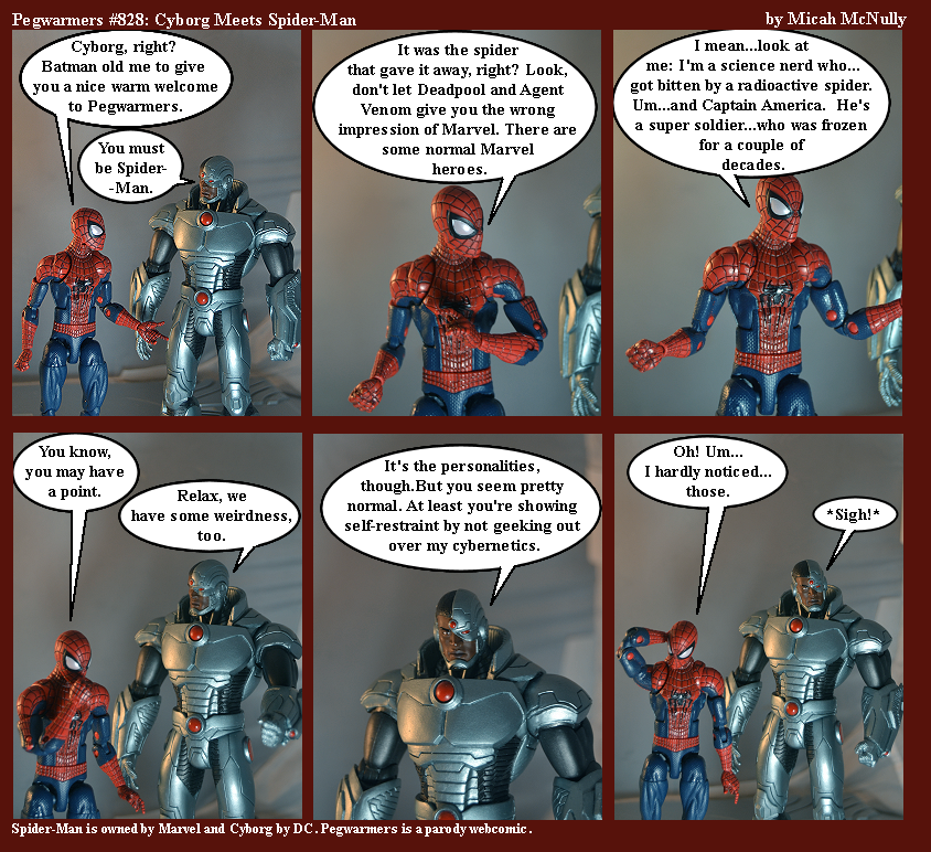 828. Cyborg Meets Spider-Man