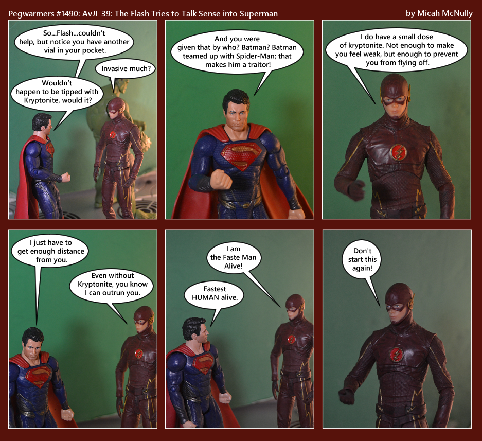 1490. AvJL 39: The Flash Tries to Talk Sense into Superman