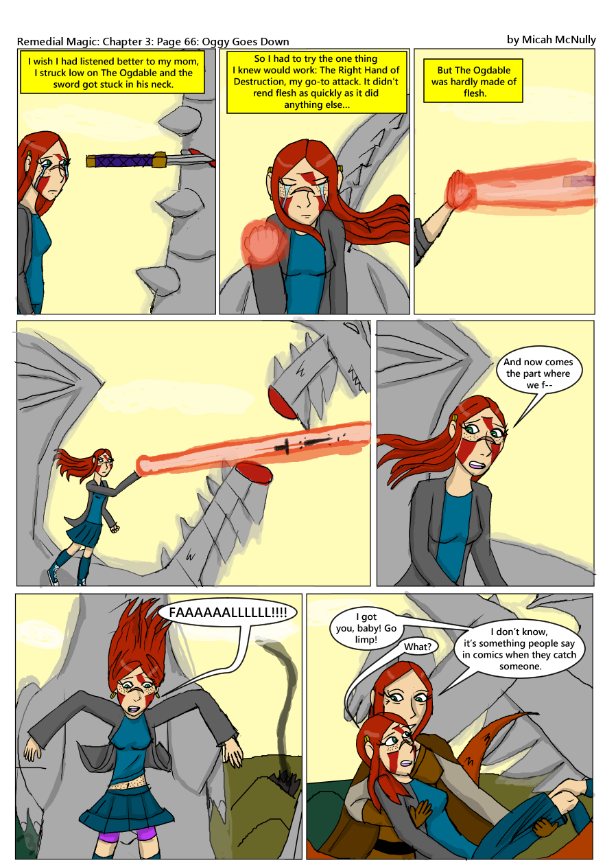 Ch 3: Pg 66: Oggy Goes Down