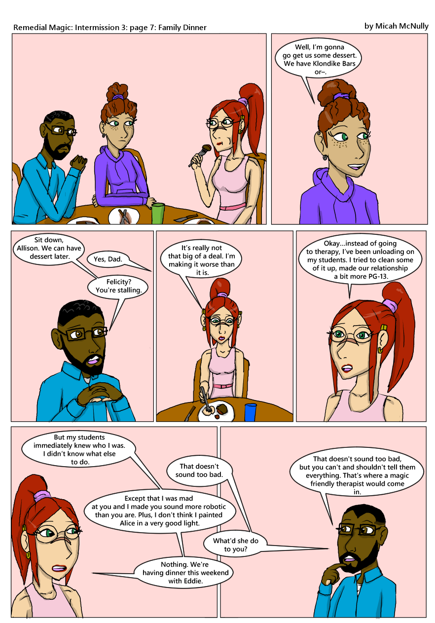 Intermission 3: Page 7: Family Dinner