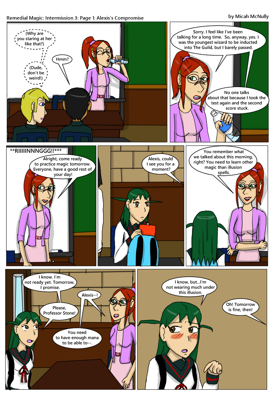Intermission 3: Page 1: Alexis's Compromise