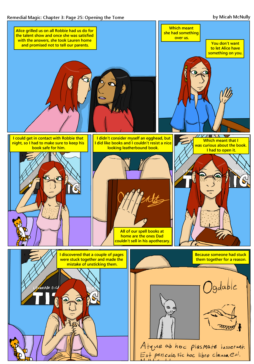 Ch 3: Page 25: Opening the Tome