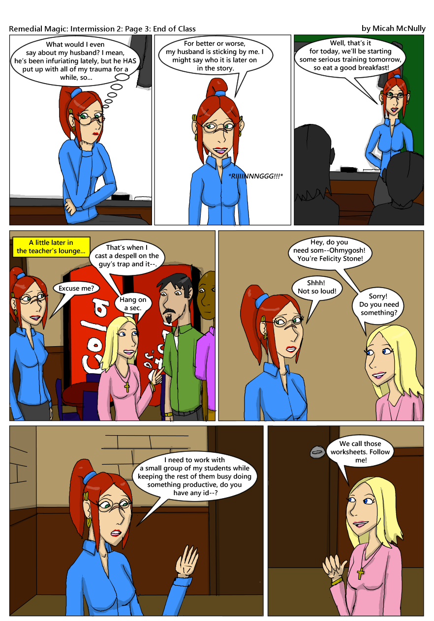 Intermission 2: Page 3: End of Class
