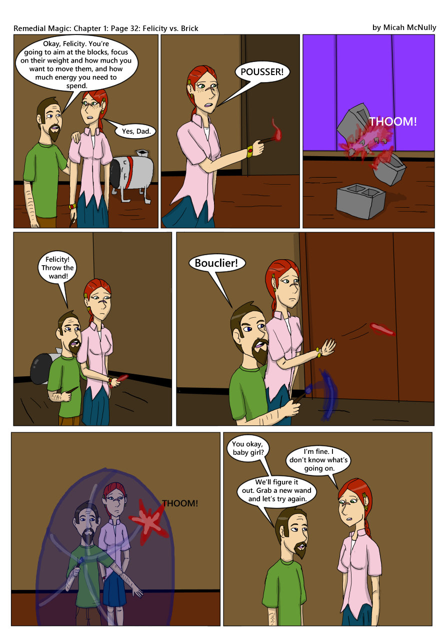 Ch 1: Page 32: Felicity vs. Brick