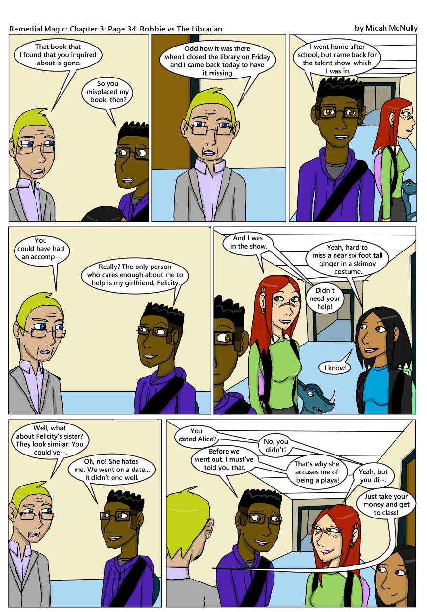Ch 3: Pg 34: Robbie vs The Librarian